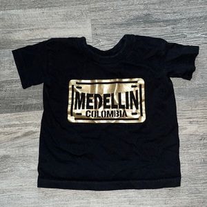 Medellin -Colombia Black tshirt  Size 2-4
